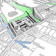 Warwick Bar aerial view drawing